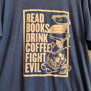 Next Level Apparel Blue Graphic Tee